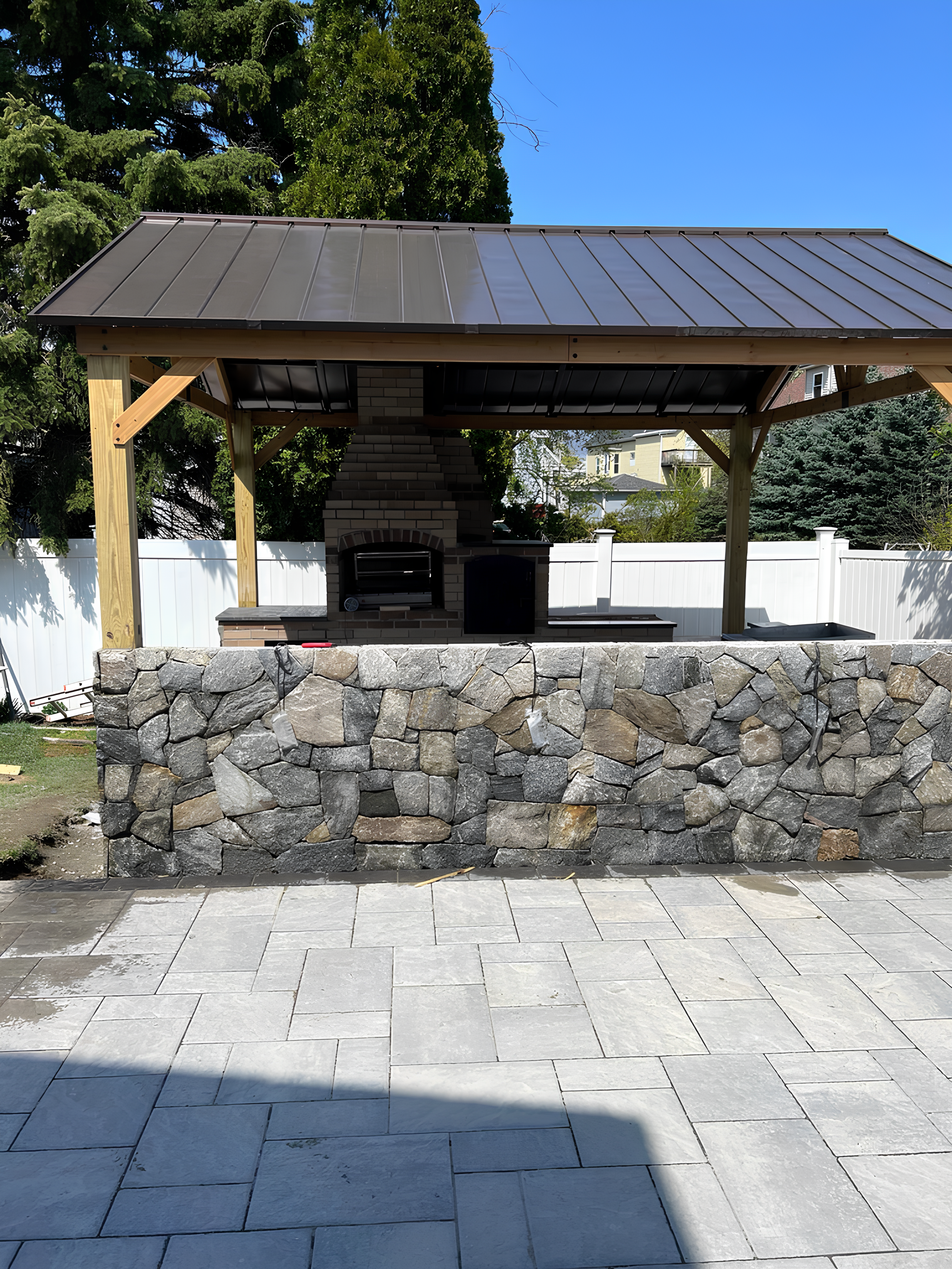 Outdoor Brick Barbecue